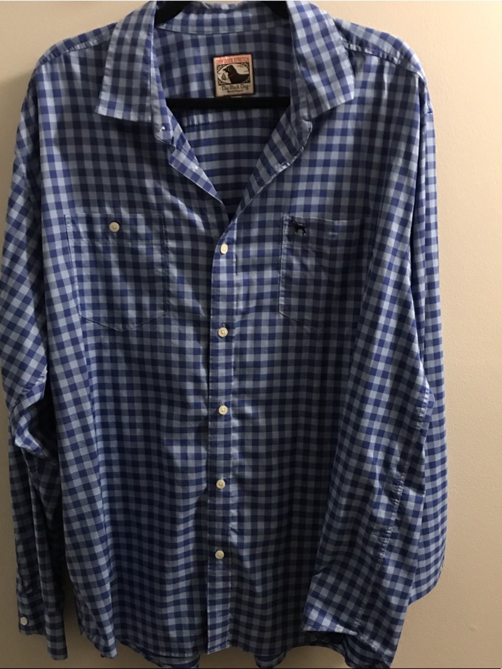 The Black Dog Blue Gingham Button-Down Shirt